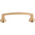 Top Knobs M1638: 3-3/4" cc Rue Curved Bar Cabinet Pull - Brushed Bronze