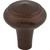 Top Knobs M1488: 1-1/4" Aspen Round Peak Cabinet Knob - Mahogany Bronze