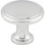 Top Knobs M377: 1-1/8" Nouveau Round Cabinet Knob - Polished Chrome