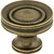 Top Knobs M295: 1-1/4" Somerset II Button Faced Cabinet Knob - German Bronze