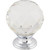 Top Knobs TK126PC: 1-3/8" Crystal Sphere Cabinet Knob - Clear Crystal/Polished Chrome