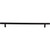 Top Knobs M993: 15" cc Hopewell Round Bar Cabinet Pull - Flat Black