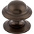 Top Knobs M768: 1-3/8" Empress Round Cabinet Knob - Oil Rubbed Bronze