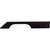 Top Knobs TK15BLK: 7" cc Sanctuary Tapered Bar Cabinet Pull - Flat Black