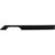 Top Knobs TK16BLK: 12" cc Sanctuary Tapered Bar Cabinet Pull - Flat Black