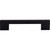 Top Knobs TK23BLK: 5" cc Sanctuary Linear Euro Bar Cabinet Pull - Flat Black
