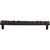 Top Knobs TK307CB: 7-9/16" cc Cobblestone Flat Bar Cabinet Pull - Coal Black
