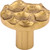 Top Knobs TK296BR: 1-3/8" Cobblestone Round Cabinet Knob - Polished Brass