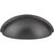 Elements 2981DACM: 3" cc Florence Cup Cabinet Pull - Gun Metal
