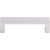 Top Knobs TK250ALU: 3-3/4" cc Modern Metro Flat Bar Cabinet Pull - Aluminum