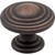 Jeffrey Alexander 137DBAC: 1-1/4" Bremen 2 Round Cabinet Knob - Brushed Oil Rubbed Bronze