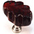 Cal Crystal ARTX-L2R: 1-1/4" ARTX Oak Leaf Cabinet Knob - Red