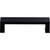 Top Knobs TK250BLK: 3-3/4" cc Modern Metro Flat Bar Cabinet Pull - Flat Black