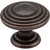 Jeffrey Alexander 137DMAC: 1-1/4" Bremen 2 Round Cabinet Knob - Distressed Oil Rubbed Bronze