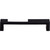 Top Knobs TK259BLK: 5" cc Modern Metro Notch Flat Bar Cabinet Pull - Flat Black