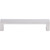 Top Knobs TK251ALU: 5" cc Modern Metro Flat Bar Cabinet Pull - Aluminum