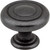 Jeffrey Alexander 117DACM: 1-1/4" Bremen 1 Round Cabinet Knob - Gun Metal