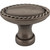 Elements Z115L-BNBDL: 1-3/8" Lindos Oval Cabinet Knob - Brushed Pewter
