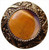 Notting Hill NHK-124-AB-TE: Victorian Jewel Cabinet Knob - Tiger Eye/Antique Brass