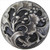 Notting Hill NHK-102-AP: Florid Leaves Cabinet Knob - Antique Pewter