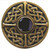 Notting Hill NHK-158-AB-O: Celtic Jewel Cabinet Knob - Black Onyx/Antique Brass Notting Hill NHK-158-AB-O: Celtic Jewel Cabinet Knob - Black Onyx/Antique Brass