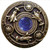 Notting Hill NHK-161-AB-BS: Jeweled Lily Cabinet Knob - Blue Sodalite/Antique Brass Notting Hill NHK-161-AB-BS: Jeweled Lily Cabinet Knob - Blue Sodalite/Antique Brass