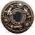 Notting Hill NHK-161-AB-O: Jeweled Lily Cabinet Knob - Black Onyx/Antique Brass Notting Hill NHK-161-AB-O: Jeweled Lily Cabinet Knob - Black Onyx/Antique Brass