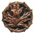 Notting Hill NHK-146-AC: Maple Leaf Cabinet Knob - Antique Copper