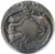 Notting Hill NHK-123-AP: Peacock Lady Cabinet Knob - Antique Pewter