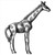 Big Sky 683119: Giraffe Cabinet Knob - Pewter