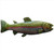 Notting Hill NHK-148-PHT-L: Notting Hill Rainbow Trout Cabinet Knob (left side/faces right) - Pewter