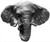 Notting Hill NHBP-853-AP: 3" cc Goliath (Elephant) Cup Cabinet Pull - Antique Pewter