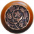 Notting Hill NHW-729C-AC: Grapevines Cabinet Knob - Cherry/Antique Copper