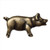 Big Sky 683239: Pig Cabinet Knob (right facing) - Antique Brass