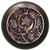 Notting Hill NHW-729W-AC: Grapevines Cabinet Knob - Dark Walnut/Antique Copper