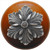 Notting Hill NHW-725C-AP: Opulent Flower Cabinet Knob - Cherry/Antique Pewter