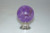 Myterra C35.AMET.14: 35mm Amethyst Sphere Cabinet Knob - Polished Nickel