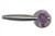 Myterra DL.R.35.AMET.15.PR: Amethyst Privacy Door Lever Set (right) - Satin Nickel Myterra DL.R.35.AMET.15.PR: Amethyst Privacy Door Lever Set (right) - Satin Nickel