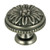 Richelieu BP04330142: 1-3/16" Louis XV Cabinet Knob - Pewter