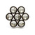 Richelieu 30774814013: 1-7/8" Swarovski Crystal Cabinet Knob - Polished Chrome/Smoked