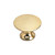 Richelieu 2445920130: 3/4" Povera Round Cabinet Knob - Brass