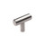 Richelieu BP348740170AB: 1-9/16" cc Tivoli T-Bar Cabinet Knob - Antimicrobial Stainless Steel