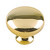 Richelieu BP4923130: 1-1/4" Varennes Cabinet Knob - Polished Brass
