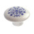 Richelieu BP60037308: 37mm Vannes Ceramic Cabinet Knob - Mosaic Blue