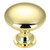 Richelieu BP9041130: 30mm Copperfield Cabinet Knob - Polished Brass Richelieu BP9041130: 30mm Copperfield Cabinet Knob - Polished Brass