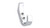 Richelieu T5630140: 3-3/8" Utility Double Wall Hook - Polished Chrome