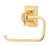 Alno A7966-PB: Geometric Single Post Tissue Holder - Polished Brass