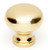 Alno A1066-PB: 3/4" Traditional Round Cabinet Knob - Polished Brass