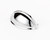 Alno A1350-PC: 3" cc Modern Cup Cabinet Pull - Polished Chrome