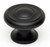 Alno A1050-MB: 1-1/2" Traditional Round Cabinet Knob - Matte Black